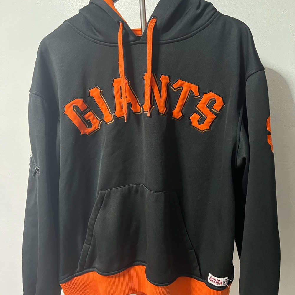 Stitches Black and Orange Giants Hoodie